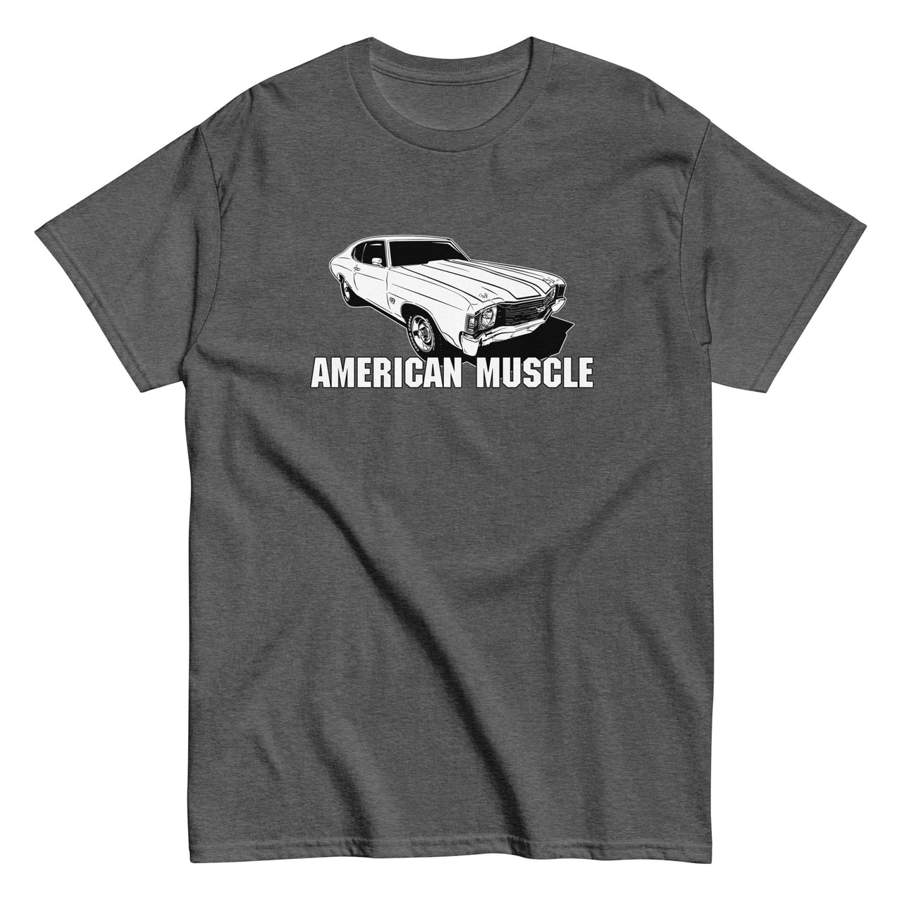 1972 Chevelle T-Shirt American Muscle Car Tee in grey