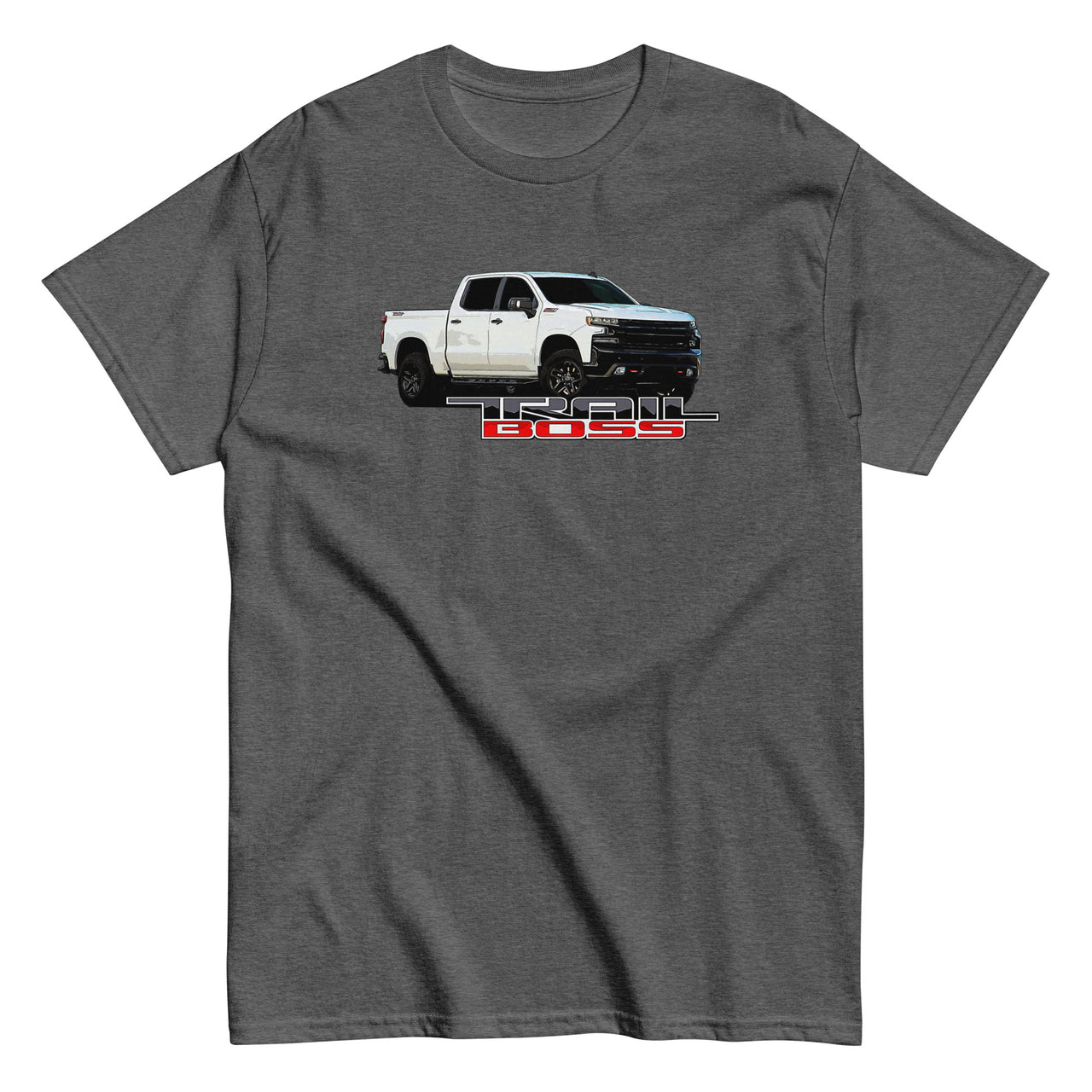 Trail Boss Truck T-Shirt-In-Dark Heather-From Aggressive Thread