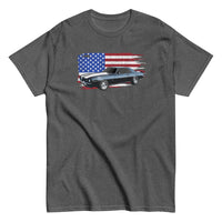 Thumbnail for 69 Camaro T-Shirt With American Flag Background - grey