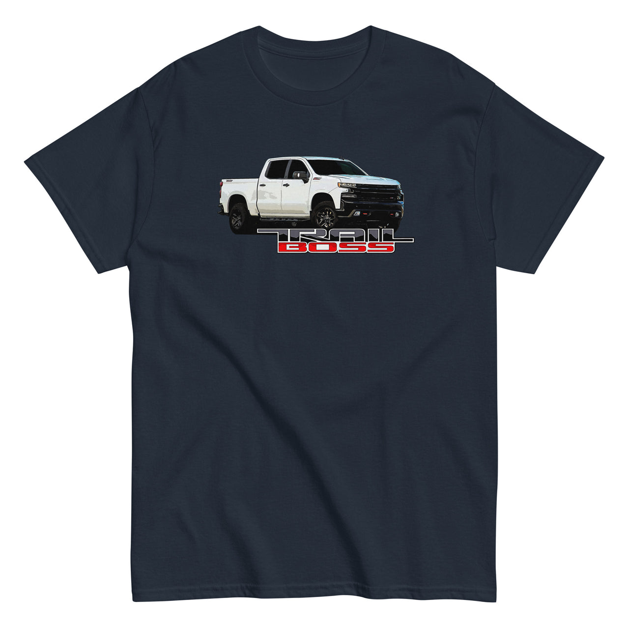 Trail Boss Truck T-Shirt-In-Navy-From Aggressive Thread
