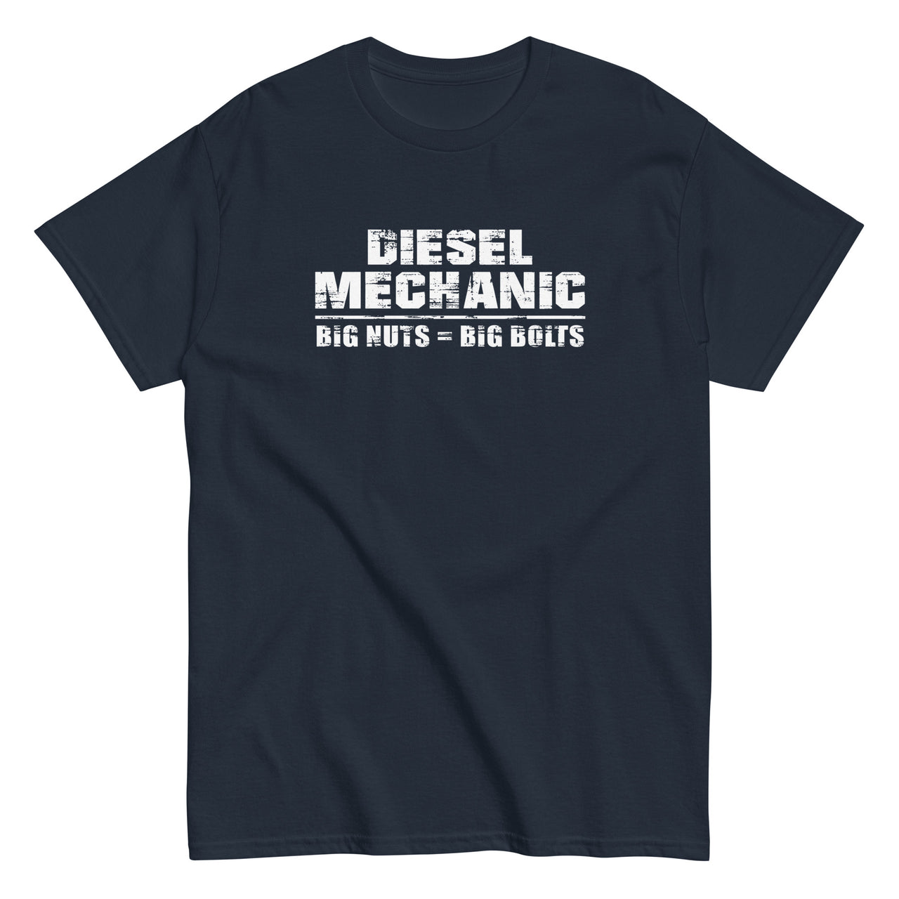Funny Diesel Mechanic T-Shirt in navy