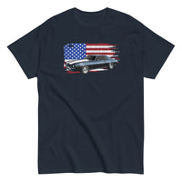 Thumbnail for 69 Camaro T-Shirt With American Flag Background - navy