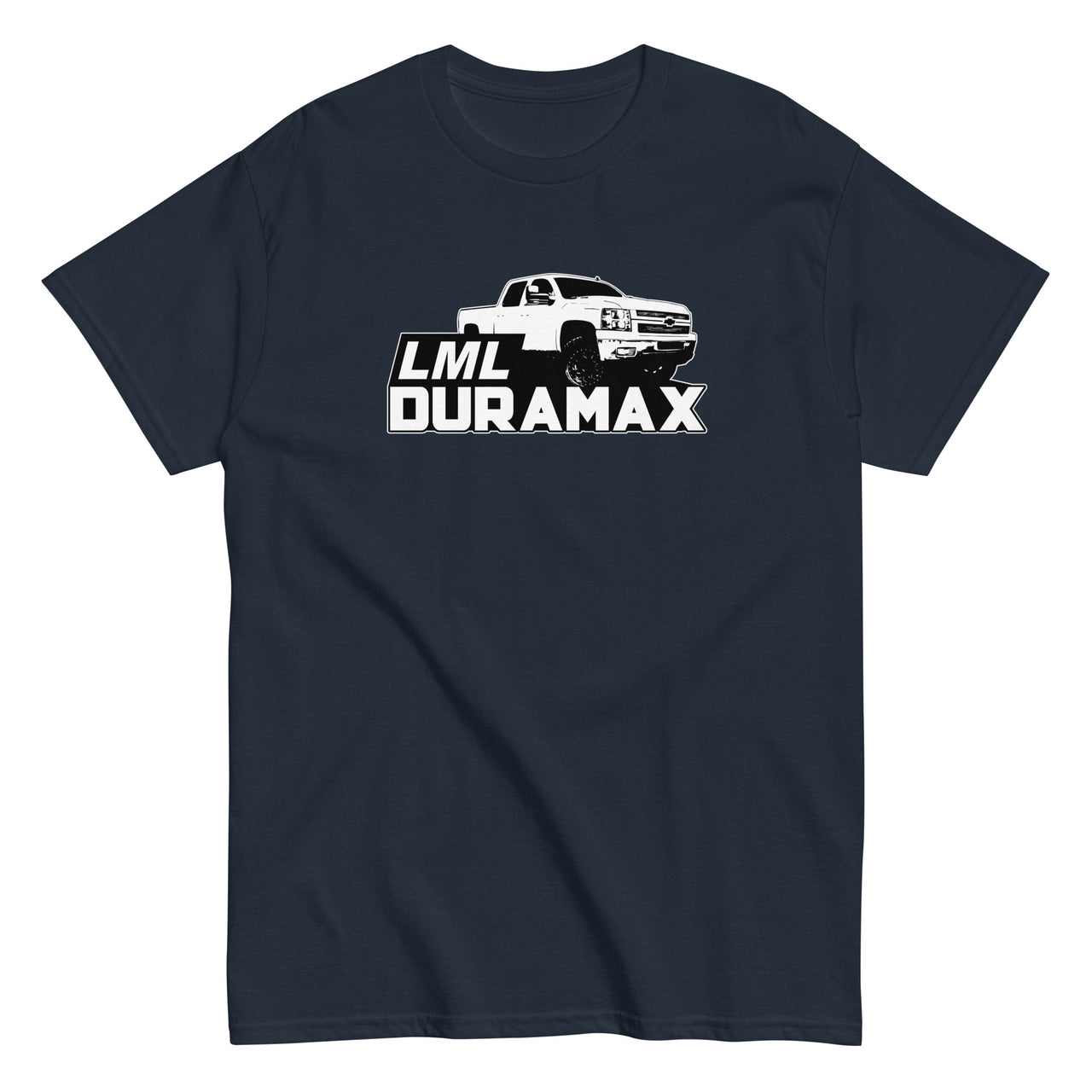 Early LML Duramax Truck T-Shirt-In-Navy-From Aggressive Thread