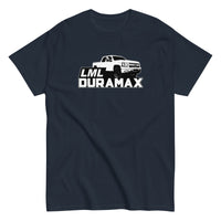 Thumbnail for Early LML Duramax Truck T-Shirt-In-Navy-From Aggressive Thread