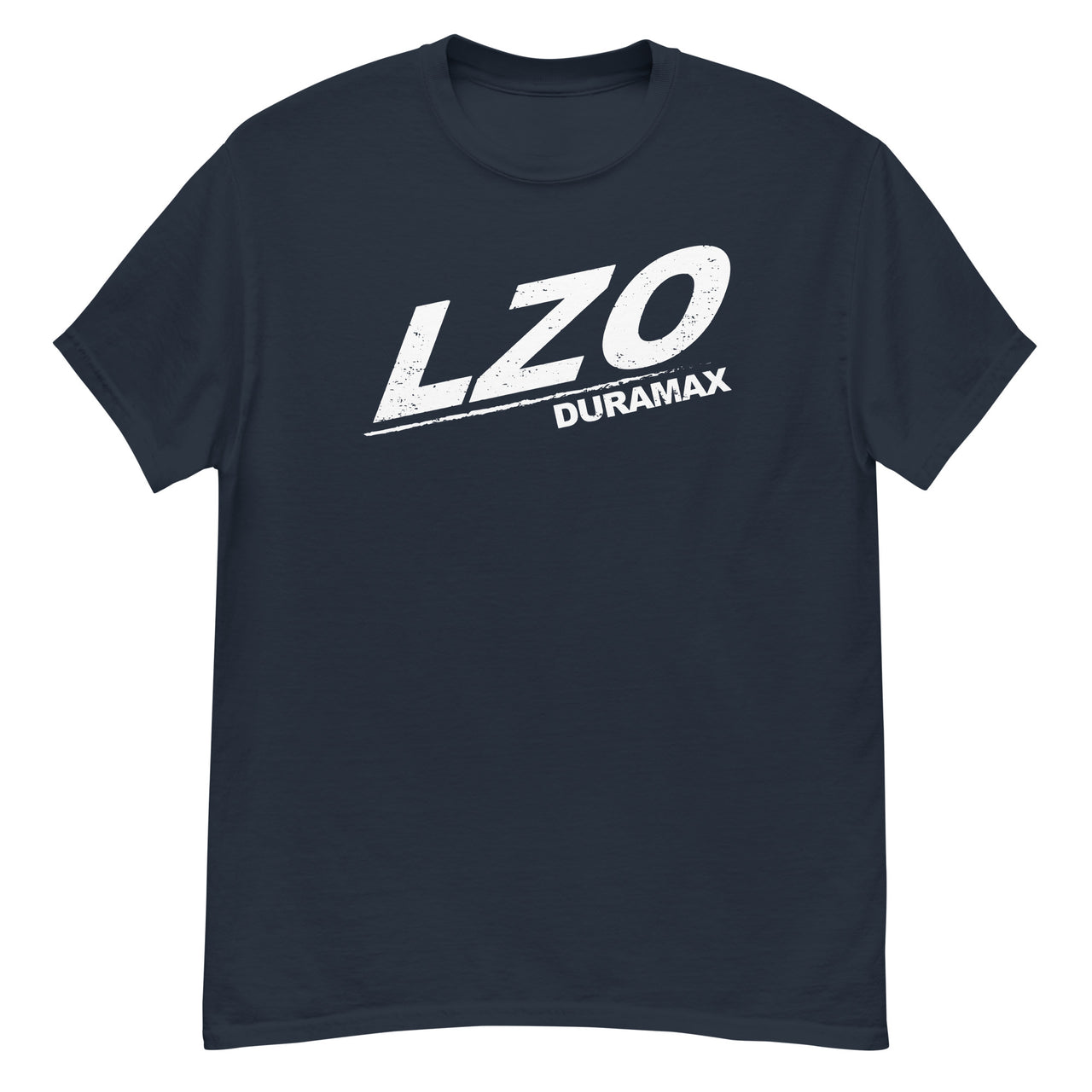 LZO Duramax T-Shirt With American Flag Design front in navy