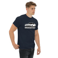 Thumbnail for man modeling a 1969 chevelle t-shirt in navy