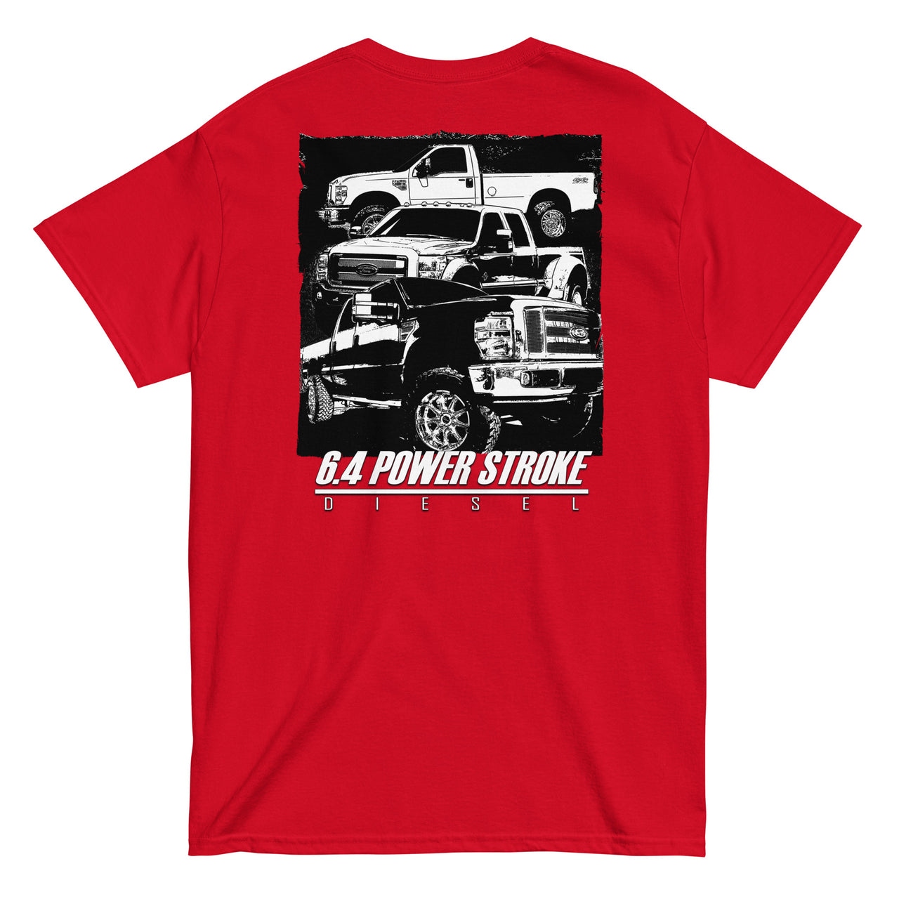 6.4 Power Stroke Trucks t-shirt in red