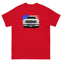 Thumbnail for OBS Truck American Flag T-Shirt in red