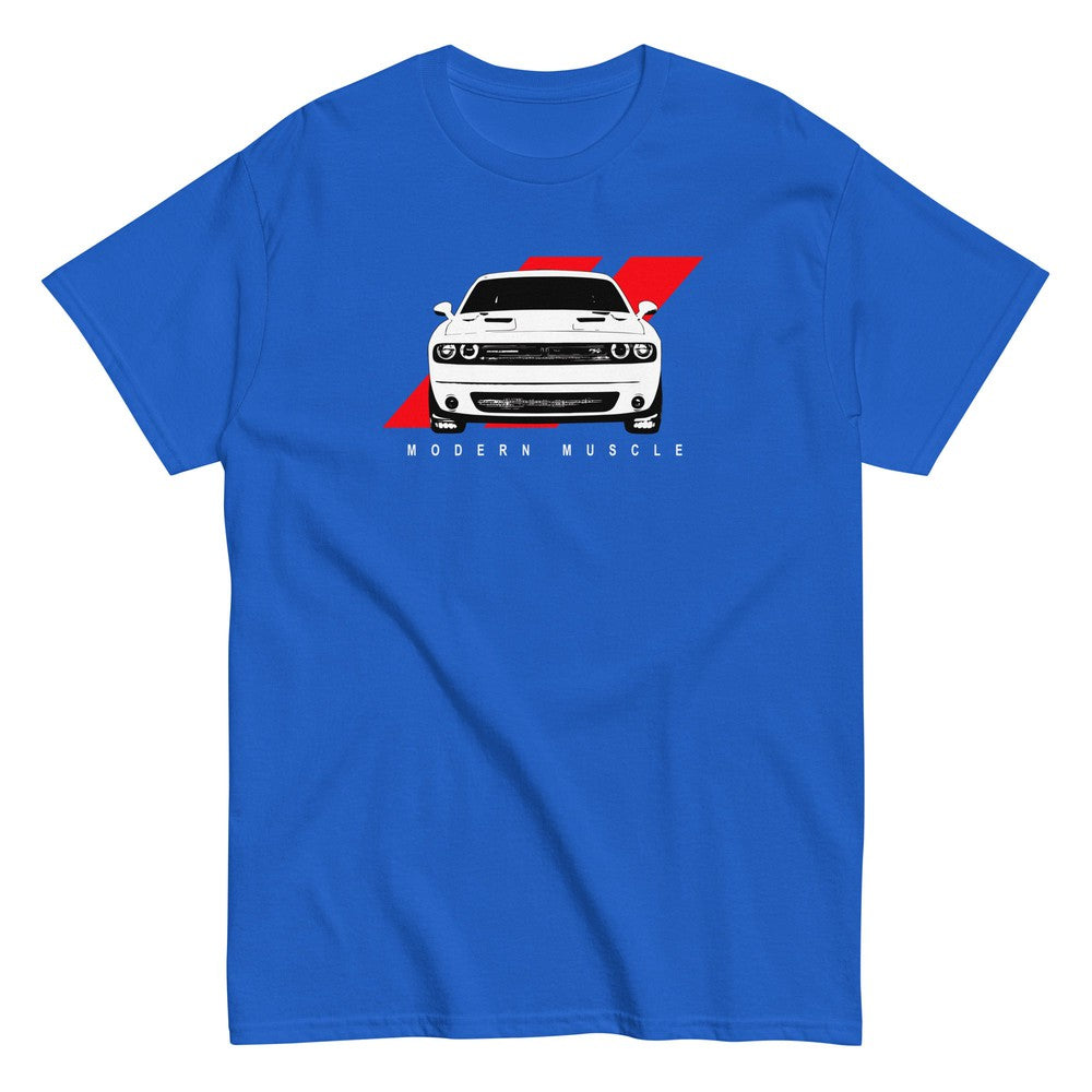 Modern Muscle - Challenger T-Shirt-In-Royal-From Aggressive Thread