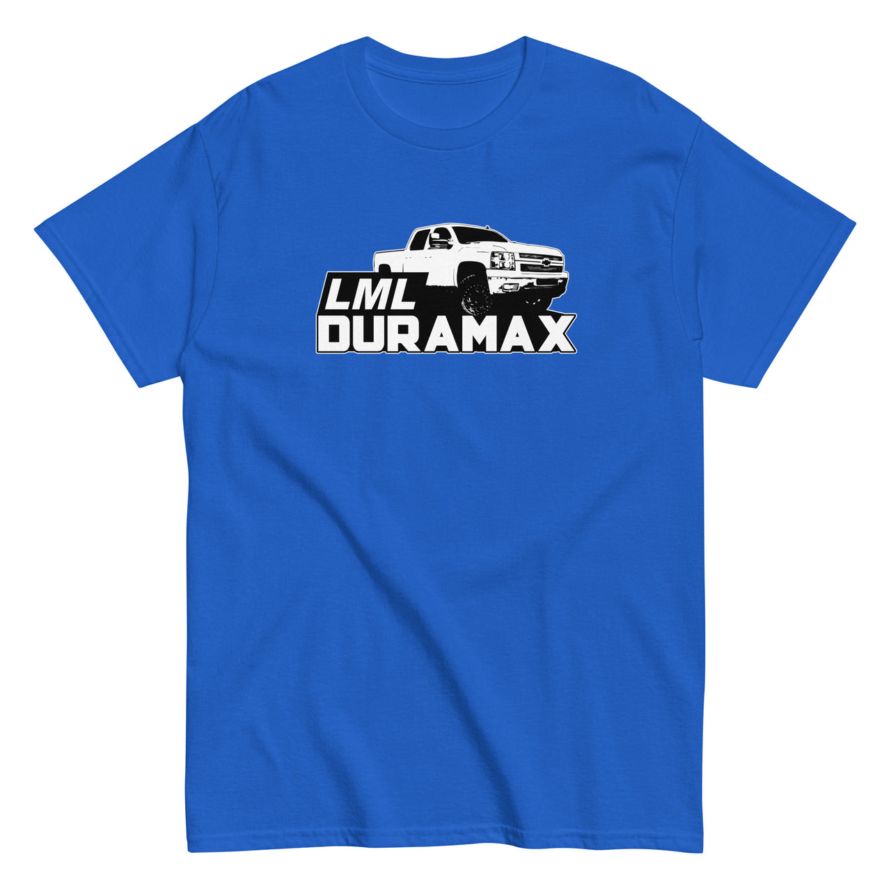 Early LML Duramax Truck T-Shirt-In-Royal-From Aggressive Thread