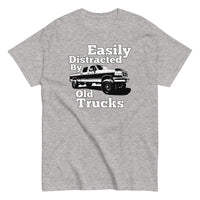 Thumbnail for OBS Truck T-Shirt With Crew Cab - Easily Distracted By Old Trucks