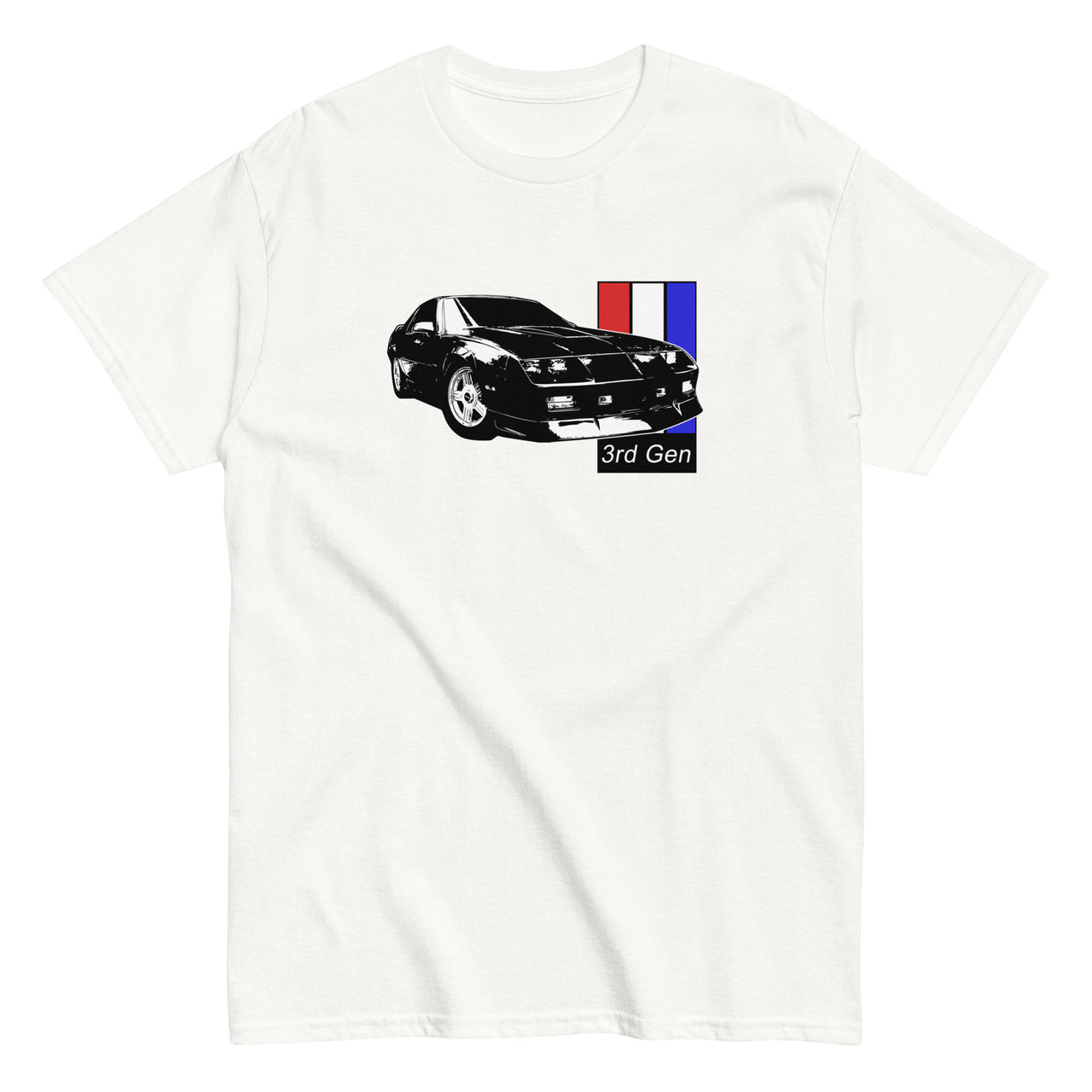 3rd Gen Camaro T-Shirt-In-White-From Aggressive Thread