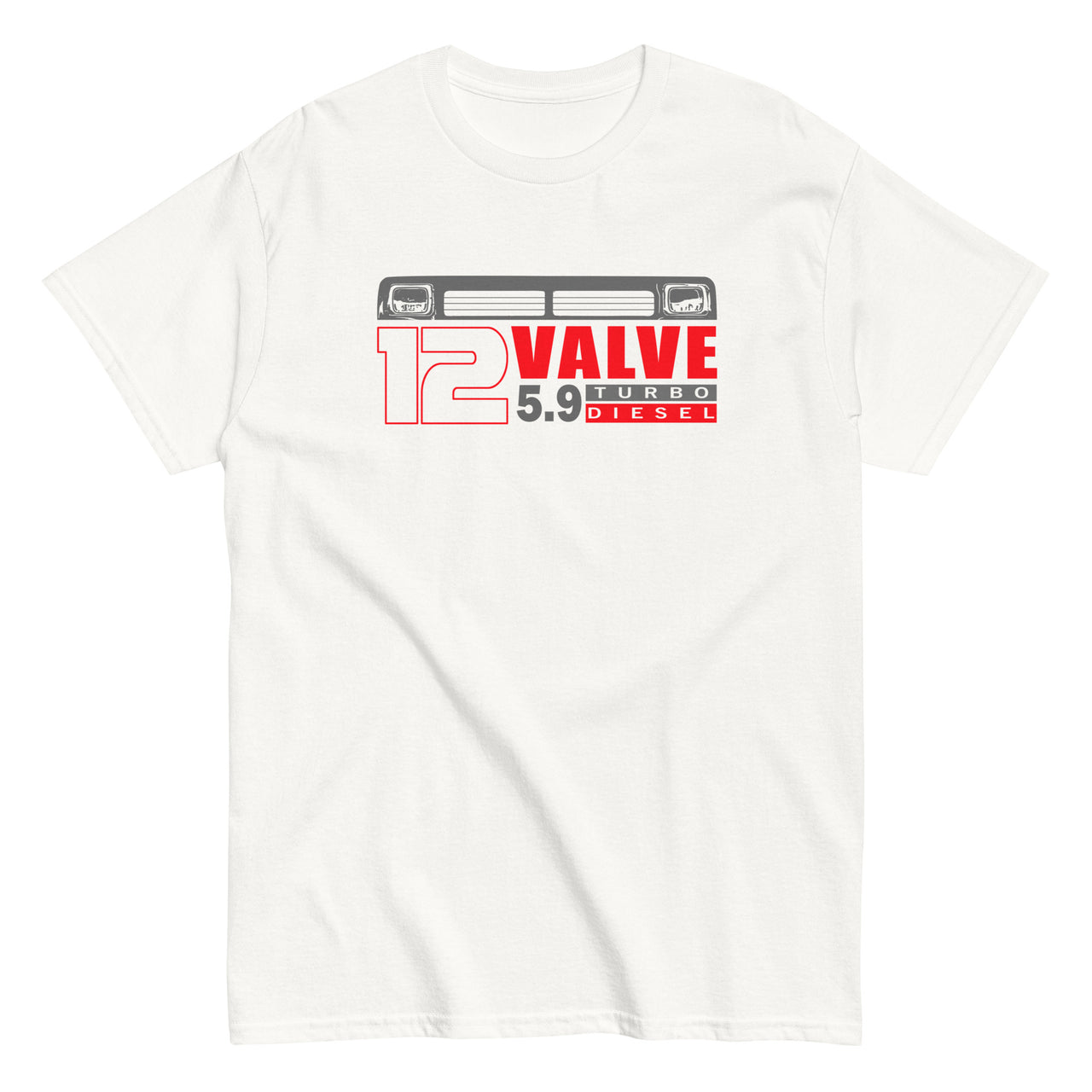 First Gen 12 Valve Diesel Truck T-Shirt in white