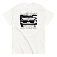 Thumbnail for 2nd Gen Truck T-Shirt With American Flag Design-In-White-From Aggressive Thread