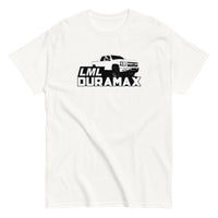 Thumbnail for Early LML Duramax Truck T-Shirt-In-White-From Aggressive Thread