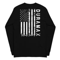 Thumbnail for LZO Duramax Long Sleeve Shirt With American Flag Design back in black