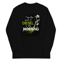 Thumbnail for Truck Long Sleeve T-Shirt - I Love The Smell of Diesel In The Morning in black