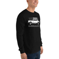 Thumbnail for Crew Cab Square Body Truck Long Sleeve T-Shirt in black