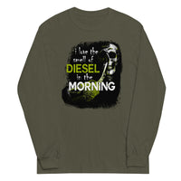 Thumbnail for Truck Long Sleeve T-Shirt - I Love The Smell of Diesel In The Morning in military