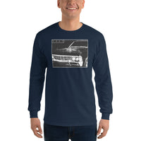 Thumbnail for 1967 Impala Distressed Photo Long Sleeve T-Shirt-In-Navy-From Aggressive Thread