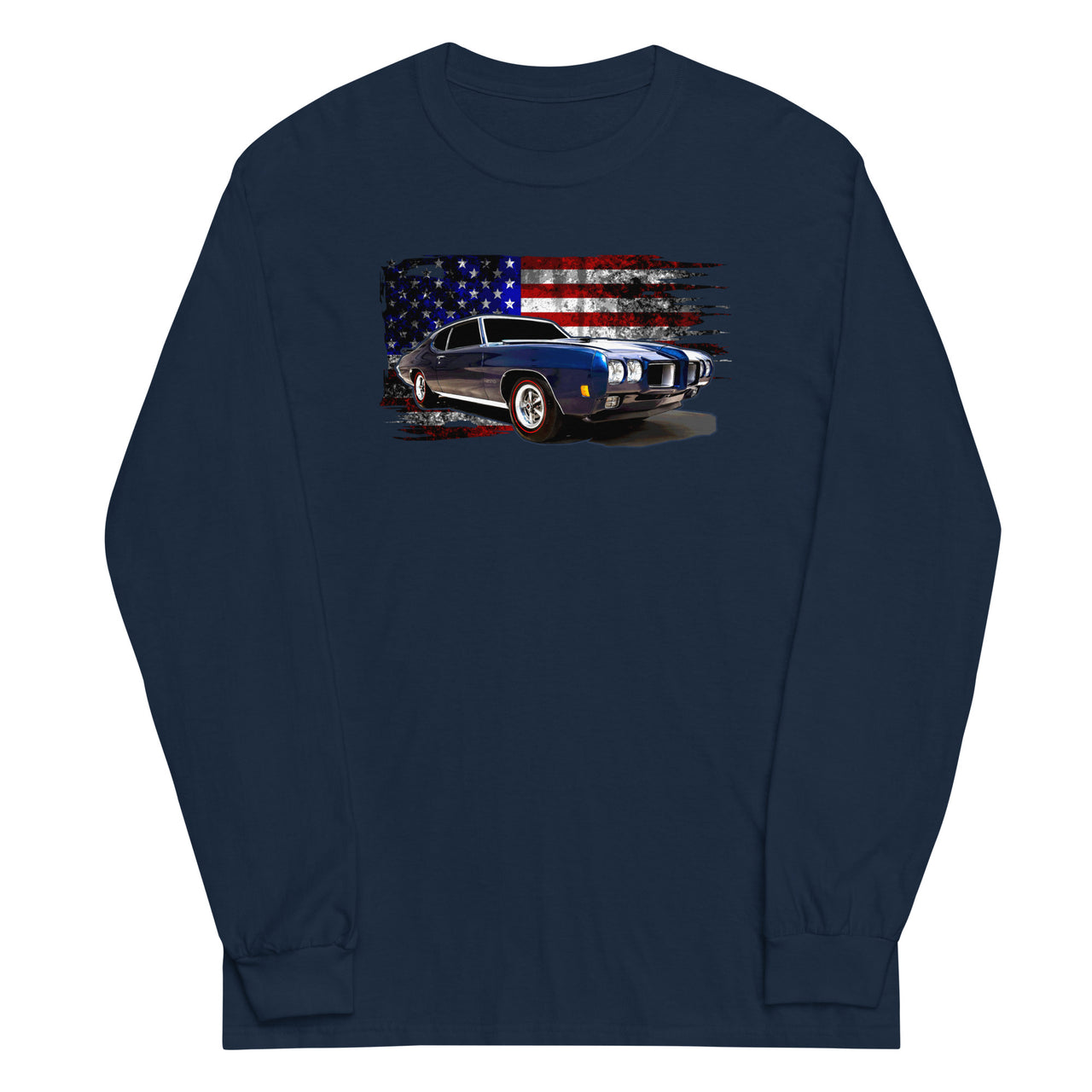 1970 GTO Long Sleeve Shirt in navy