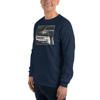 Thumbnail for 1967 Impala Distressed Photo Long Sleeve T-Shirt-In-Black-From Aggressive Thread
