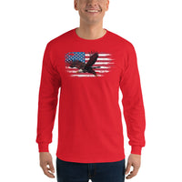 Thumbnail for American Flag Bald Eagle Long Sleeve Shirt