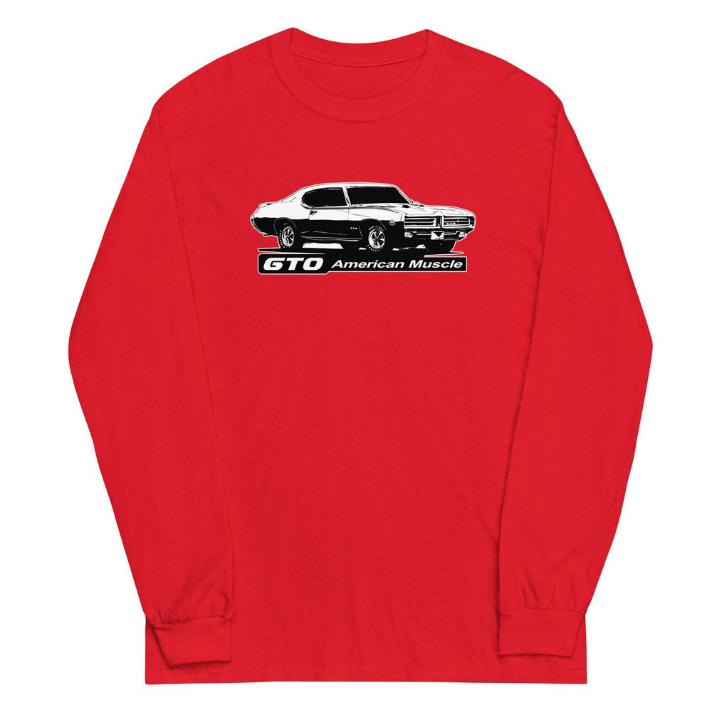 1969 GTO Long Sleeve T-Shirt in red