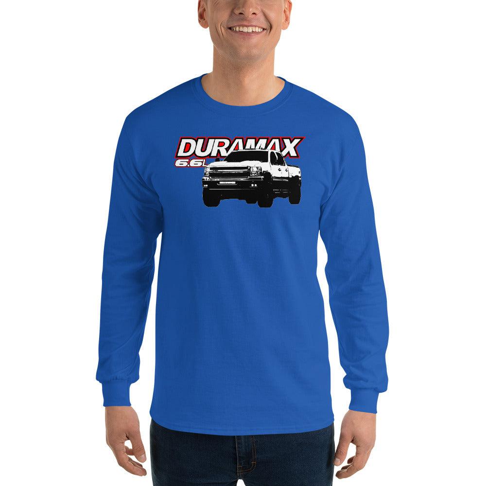 6.6l Duramax Long Sleeve T-Shirt-In-Black-From Aggressive Thread