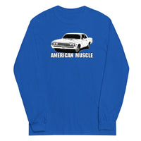 Thumbnail for 1967 Chevelle Long Sleeve American Muscle Car T-Shirt-In-Royal-From Aggressive Thread