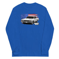 Thumbnail for 1967 Chevelle Long Sleeve Shirt With American Flag in royal