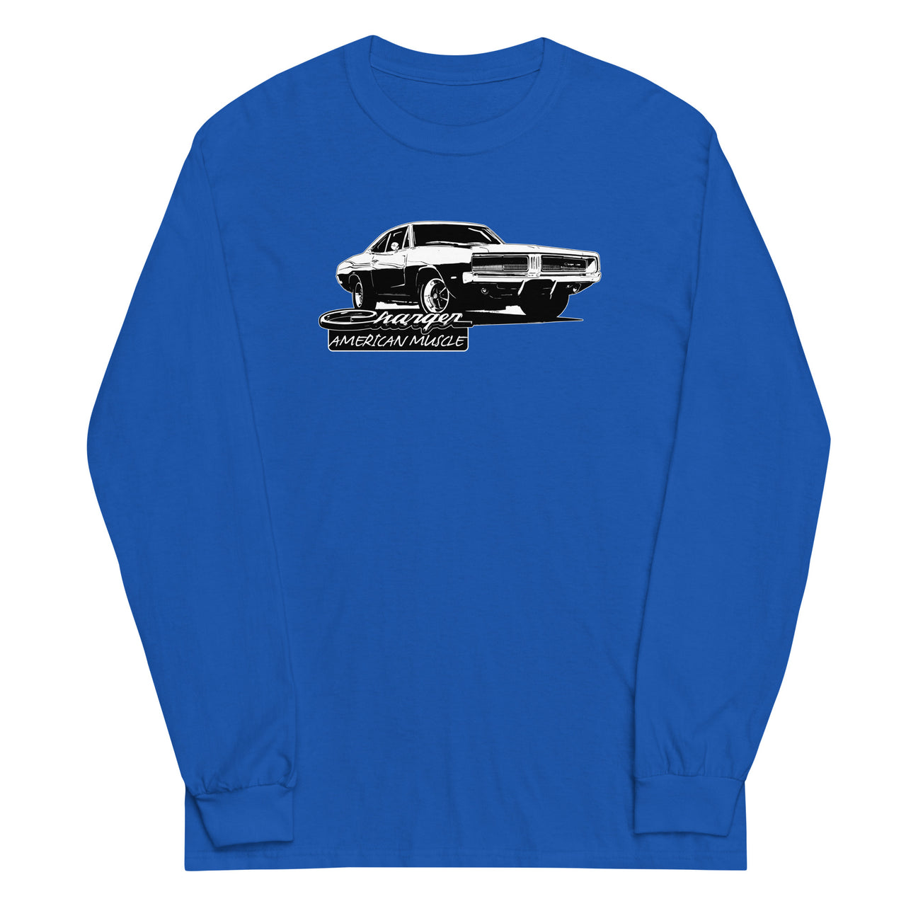 1969 Charger Long Sleeve Shirt in royal