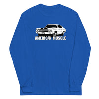 Thumbnail for 1970 Chevelle Car Long Sleeve T-Shirt in royal