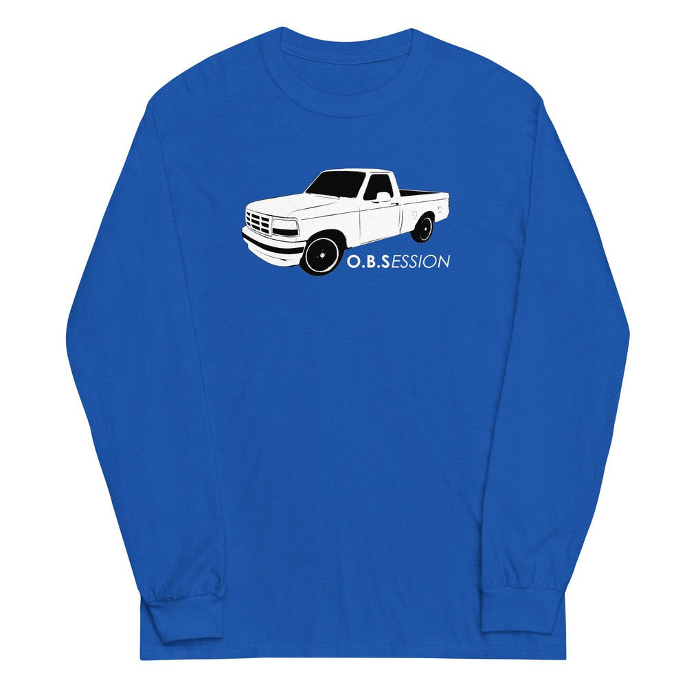 OBS Truck Long Sleeve Shirt Based On Single Cab F150 in blue