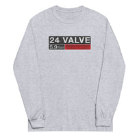 Thumbnail for 24 Valve 5.9 Diesel Engine Long Sleeve Shirt in grey
