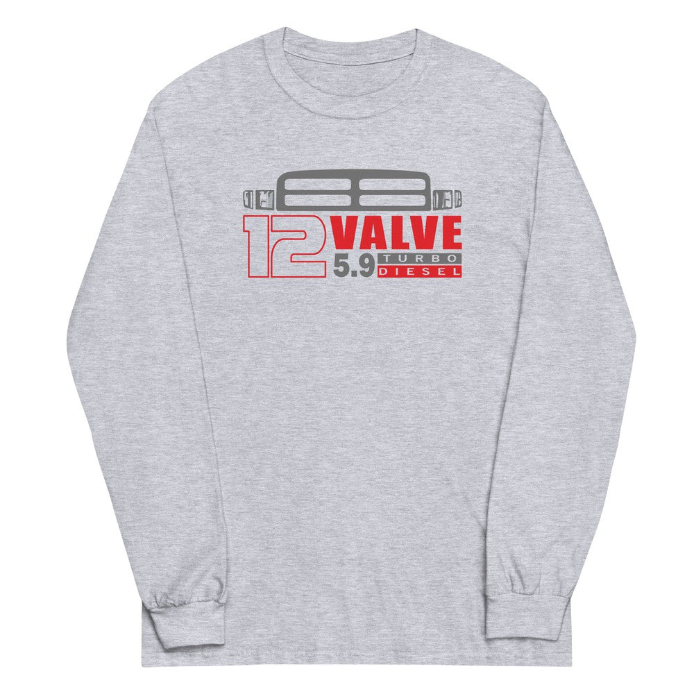 12 Valve Second Gen Long Sleeve T-Shirt in grey