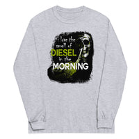 Thumbnail for Truck Long Sleeve T-Shirt - I Love The Smell of Diesel In The Morning in sport grey