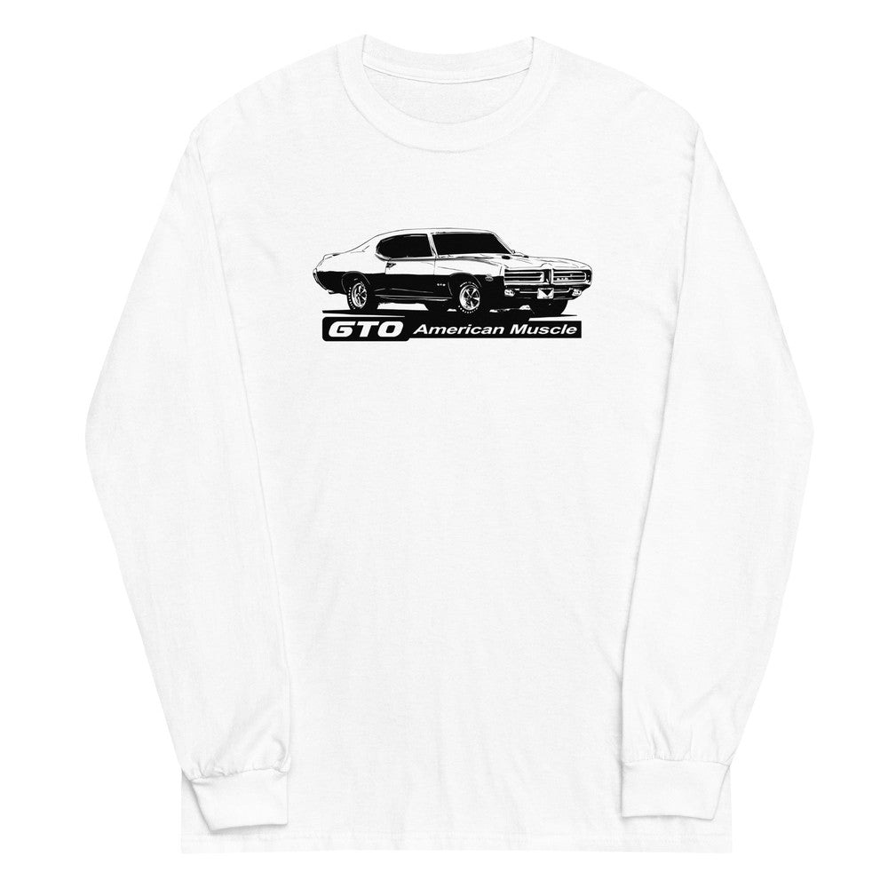 1969 GTO Long Sleeve T-Shirt in white