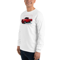 Thumbnail for First Gen Lightning Long Sleeve T-Shirt modeled in white