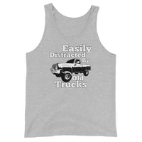 Thumbnail for sport grey Square Body Truck Tank Top Shirt Easily Distracted By Old Trucks