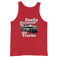 Thumbnail for red OBS Truck Tank Top Shirt Men's Tank Top - Easily Distracted By Old Trucks