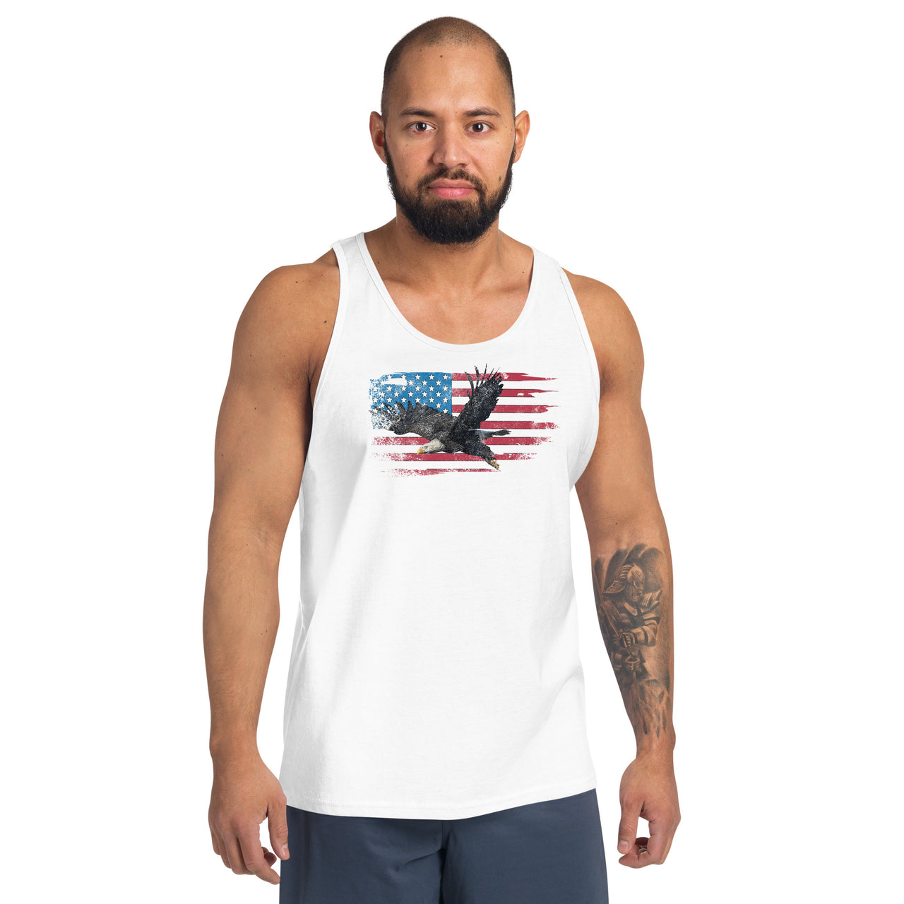 American Flag Bald Eagle Tank Top