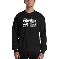 Thumbnail for OBS Bronco Sweatshirt modeled in black