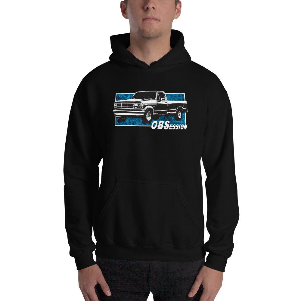 OBS F150 2wd OBSession Hoodie modeled in black