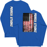 Thumbnail for Power Stroke American Flag Long Sleeve T-Shirt
