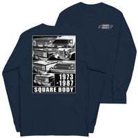 Thumbnail for Square Body 1973-1987 Long Sleeve T-Shirt in navy