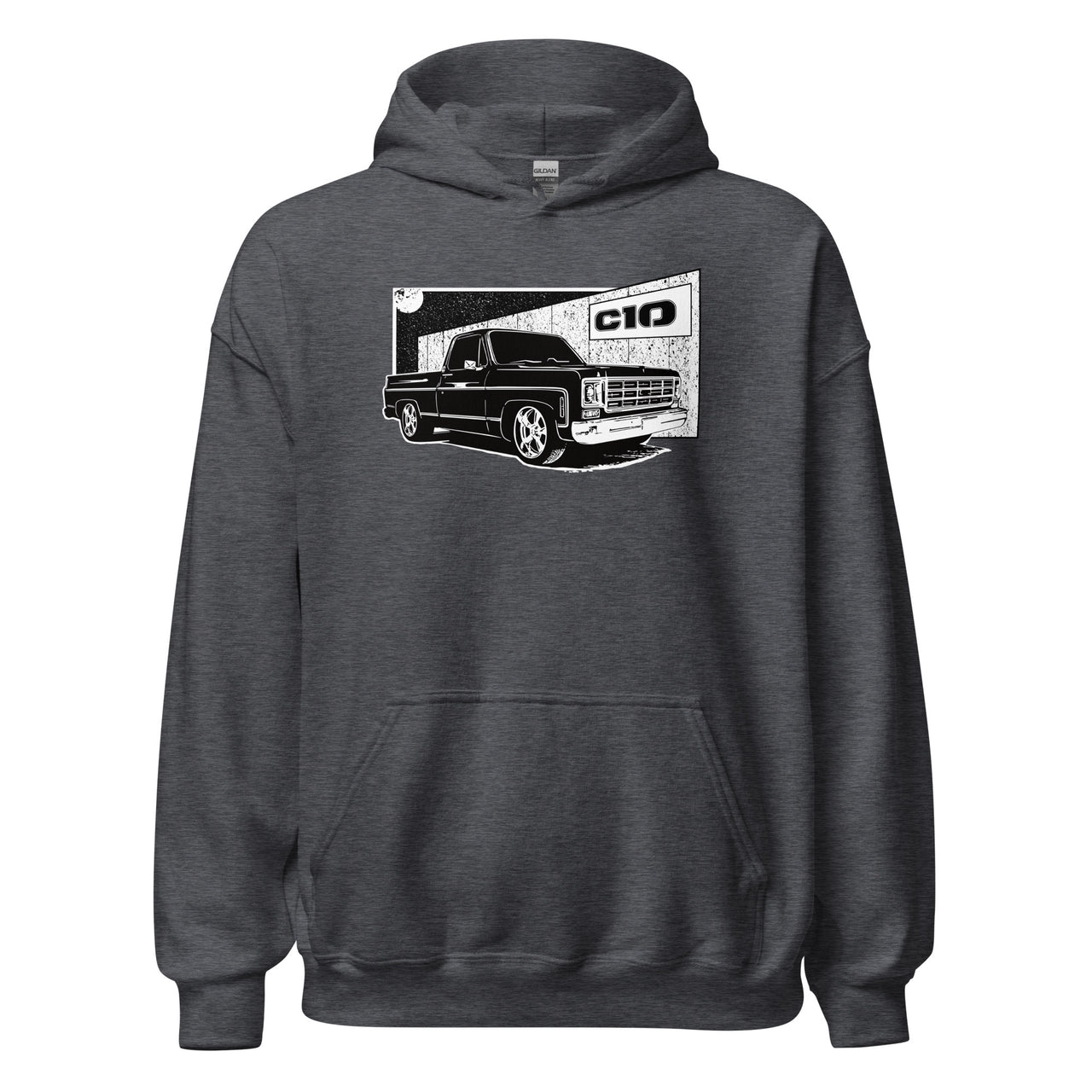 Square Body C10 Hoodie in grey