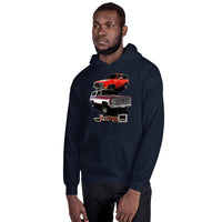 Thumbnail for Square Body GMC Jimmy Sweatshirt modeled in navy