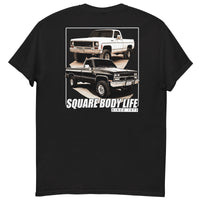 Thumbnail for Square Body Life T-Shirt in black back view