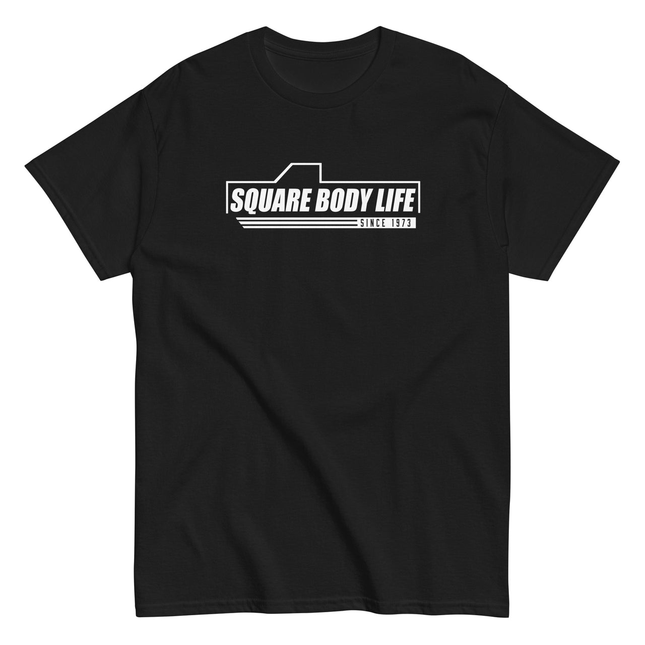 Square Body Life Truck T-Shirt in black